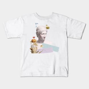 Greek Goddess Statue - Aesthetic Kids T-Shirt